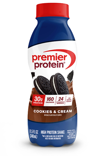 Premier Protein Peaches and Cream Shake 11oz Bottle