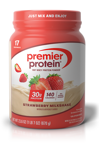 Premier Protein Strawberry Milkshake Protein Powder