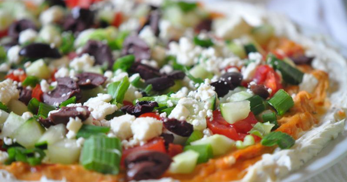 Mediterranean Layered Spread Recipe ObesityHelp