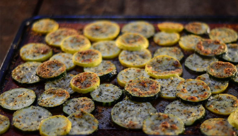 Roasted Zucchini Chips Recipe