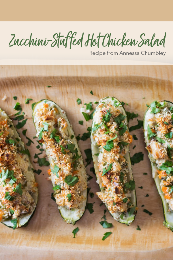 Zucchini-Stuffed Hot Chicken Salad Pinterest