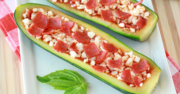 Zucchini Pizza Boats