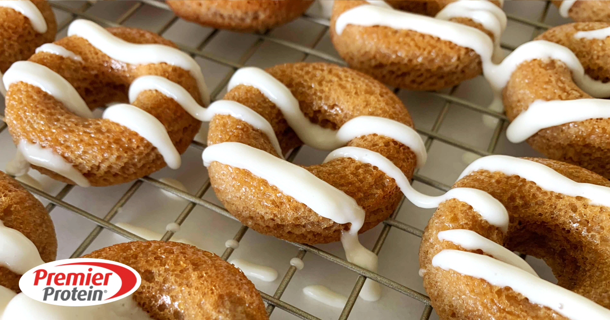 Premier Protein® Cinnamon Roll Flavor Mini Protein Donuts ObesityHelp