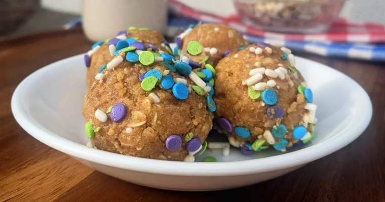 Cake Batter Protein Balls