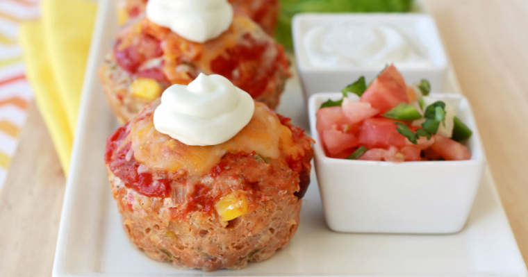 Healthy Southwest Meatloaf Minis