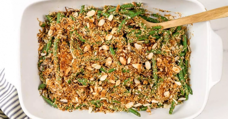 Healthy Green Bean Casserole