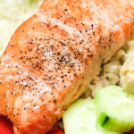 Cauliflower Rice Salmon Bowl