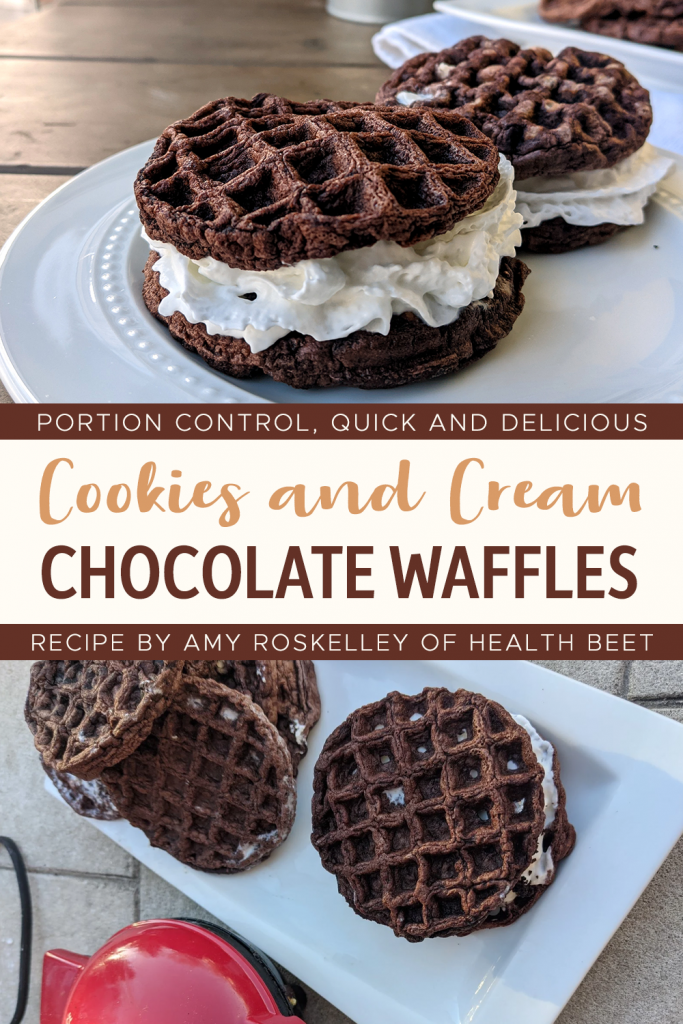 Cookies and Cream Chocolate Waffles