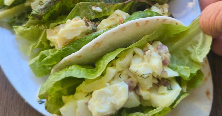 Egg Salad Lettuce Wraps
