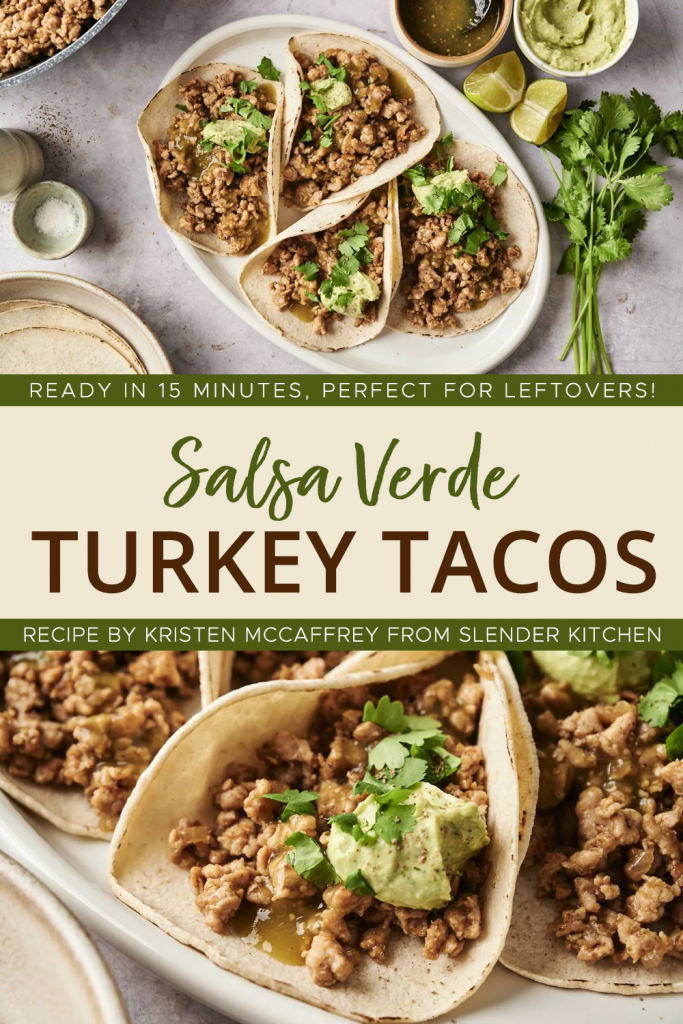Salsa Verde Turkey Tacos