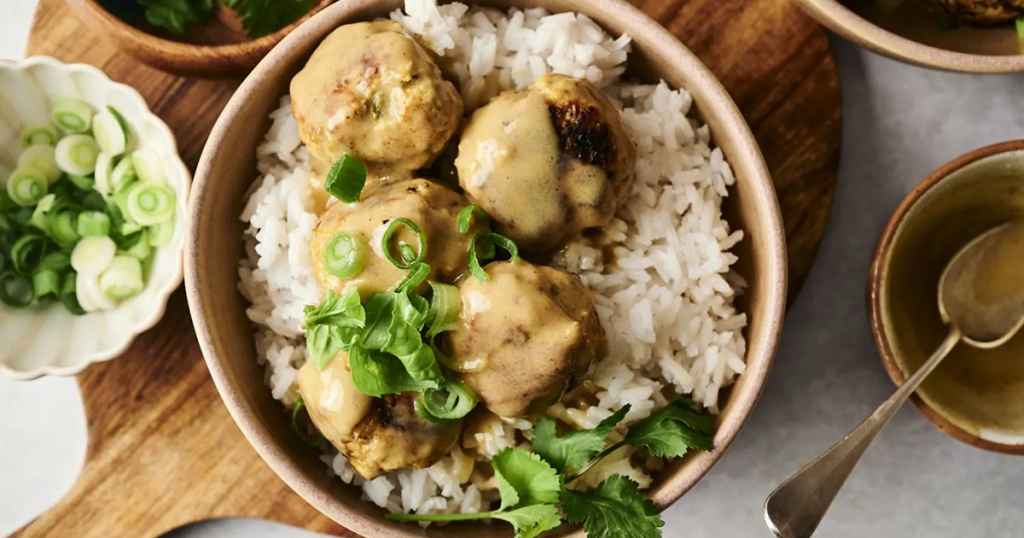 Thai Curry Chicken Meatballs