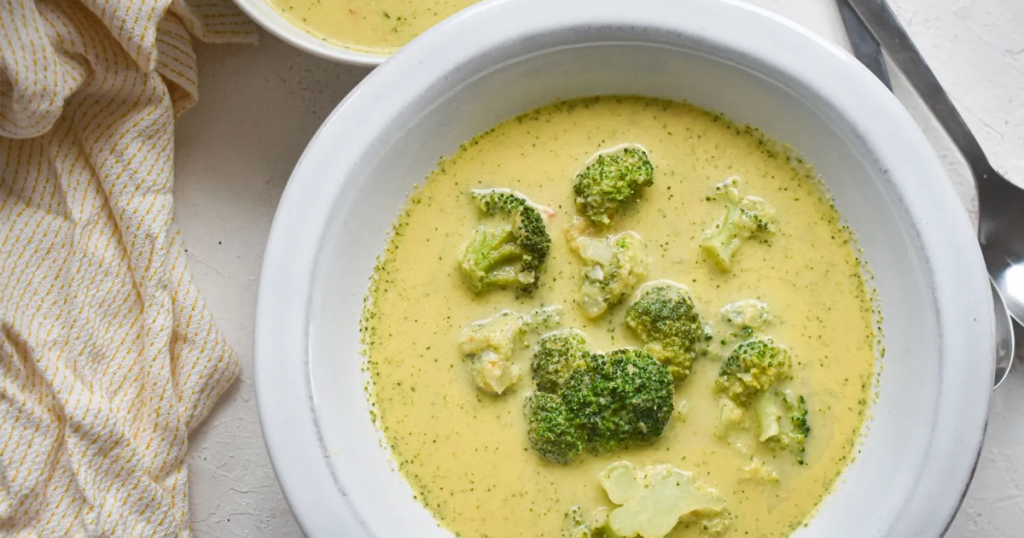 Healthy Broccoli Cheese Soup